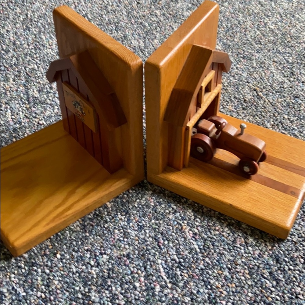 Wooden Book Ends - Picture 4 of 5